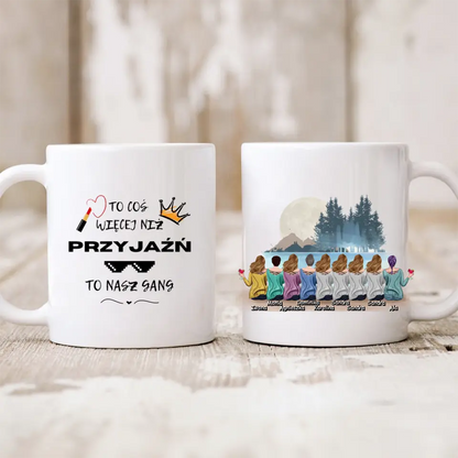 Kubek personalizowany dla przyjaciółek | motyw z górami #P15