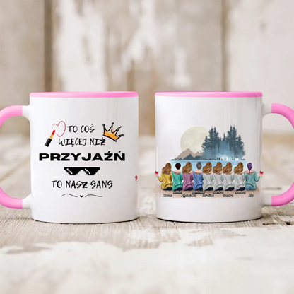 Kubek personalizowany dla przyjaciółek | motyw z górami #P15