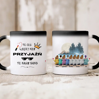 Kubek personalizowany dla przyjaciółek | motyw z górami #P15