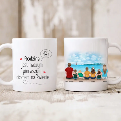 Kubek personalizowany dla całej rodziny | wakacyjny motyw #1012