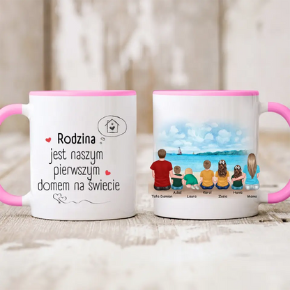 Kubek personalizowany dla całej rodziny | wakacyjny motyw #1012