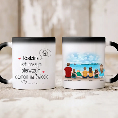 Kubek personalizowany dla całej rodziny | wakacyjny motyw #1012