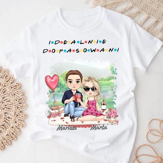 Koszulka dla par | Prezent dla chłopaka i dziewczyny - Personalizowany #491