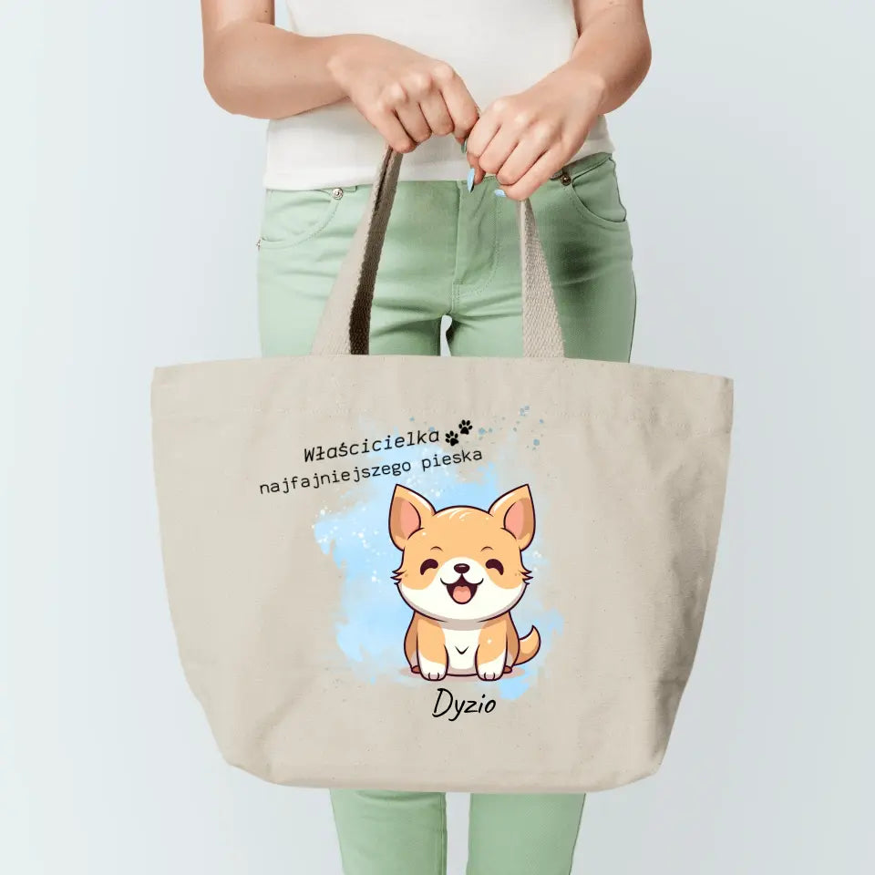 Torba personalizowana z psem - torba właściciela najfajniejszego pieska #4777