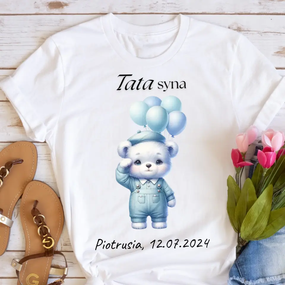 Koszulka personalizowana baby boy - syn/chłopiec #2122