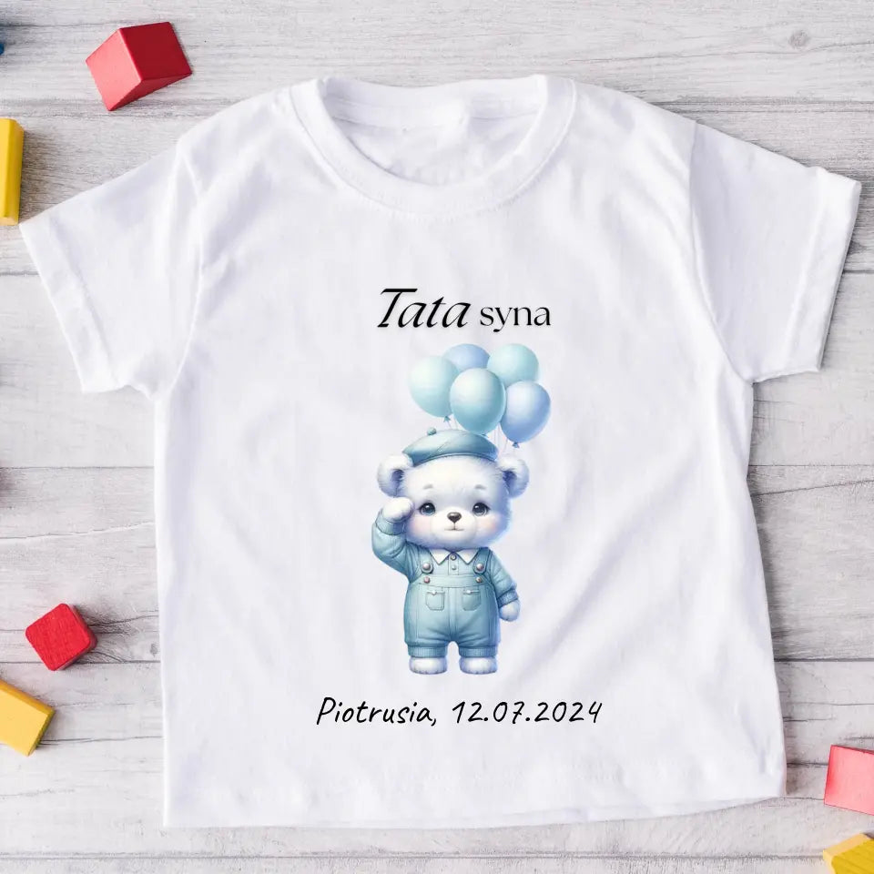 Koszulka personalizowana baby boy - syn/chłopiec #2122
