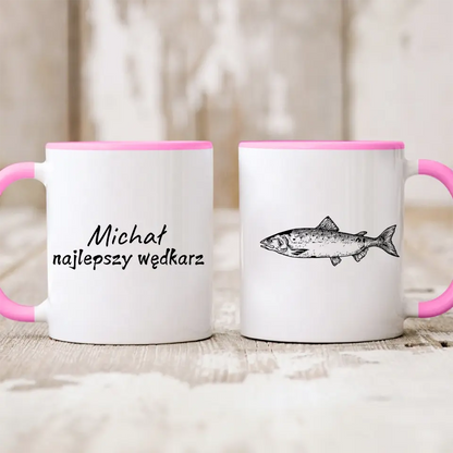 Kubek personalizowany dla wędkarza | motyw z rybą #5923