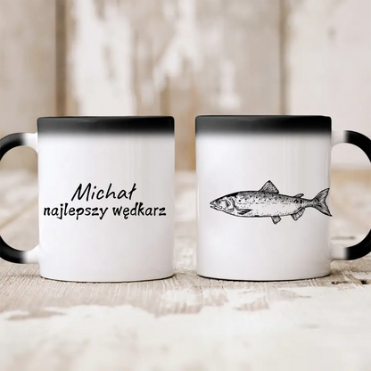 Kubek personalizowany dla wędkarza | motyw z rybą #5923