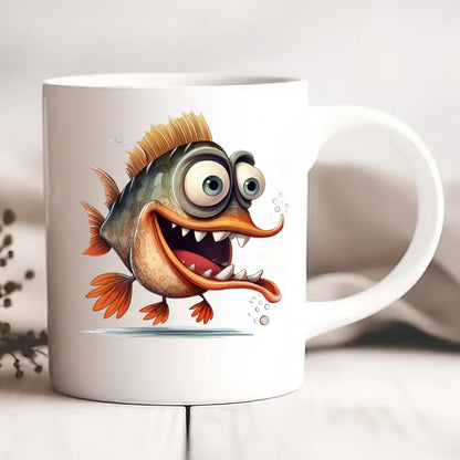 Kubek personalizowany dla wędkarza | zabawny motyw z rybą #5167
