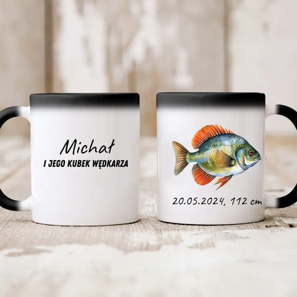 Kubek personalizowany dla wędkarza | motyw z kolorową rybą #5888
