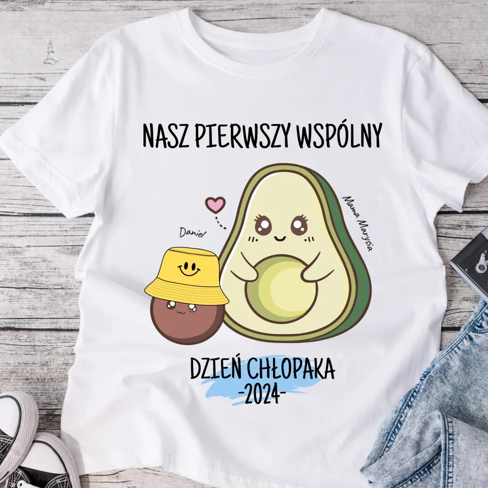 Koszulka ze wzorem dla mamy i syna  - Personalizowana - Prezent na dzień chłopaka #8781