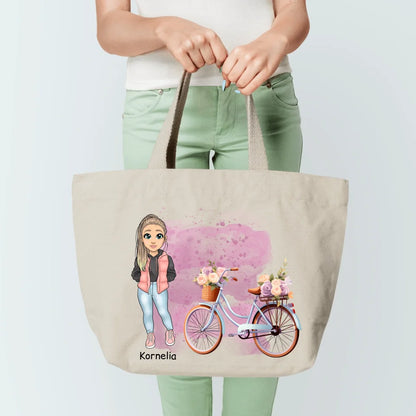 Torba personalizowana dla kobiety | motyw z rowerem #4111