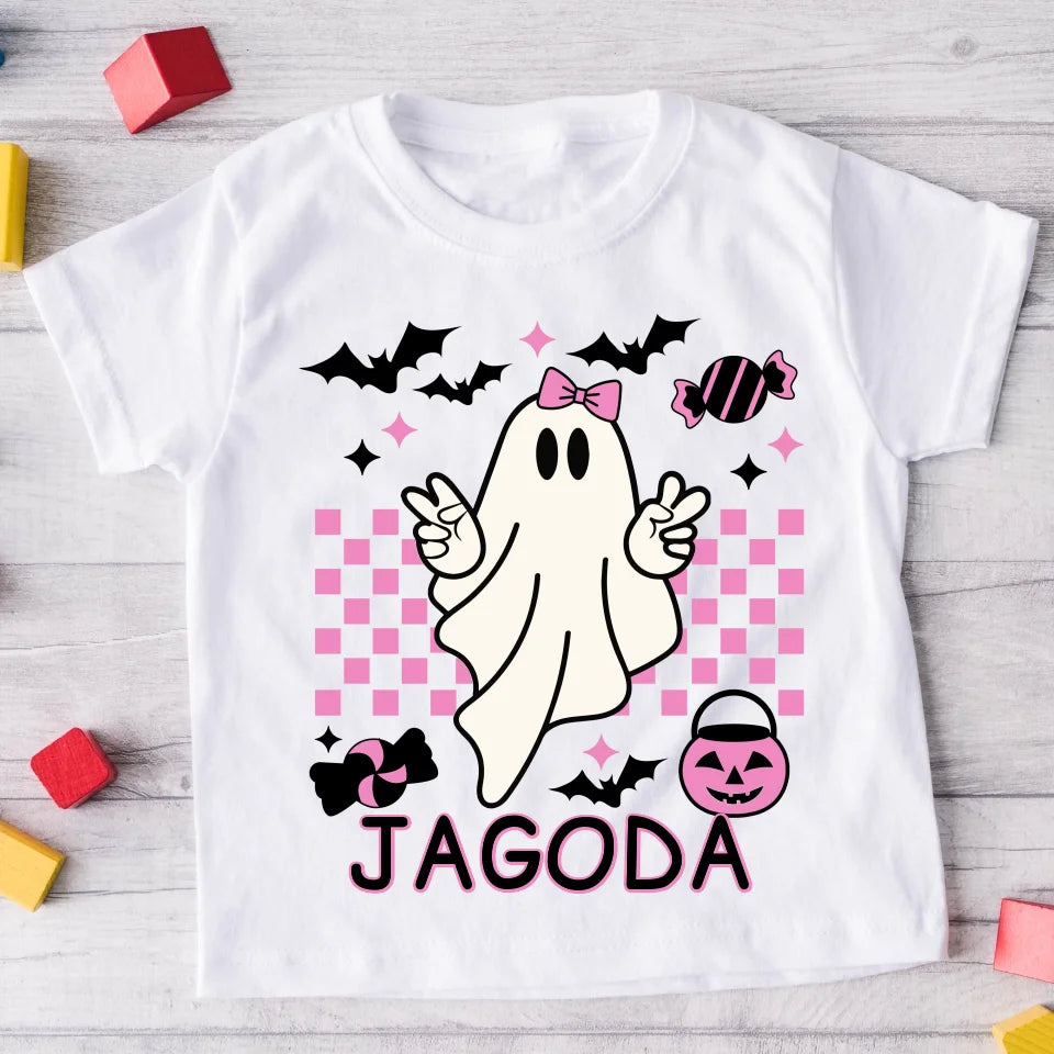 Koszulka ze wzorem na Halloween dla dziewczynki/chłopca - Personalizowana  #5251