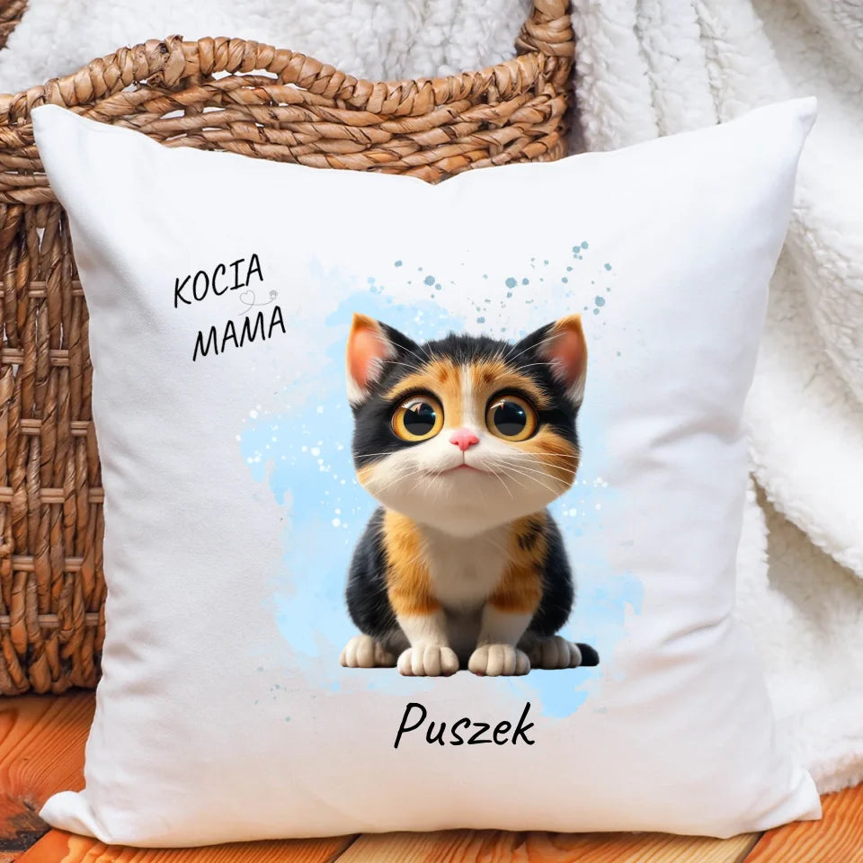 Poduszka personalizowana z kotem #5