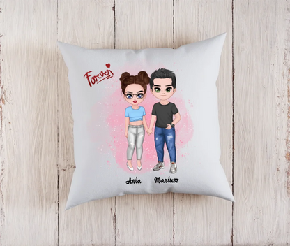 Poduszka personalizowana dla par FOREVER | romantyczny motyw #14