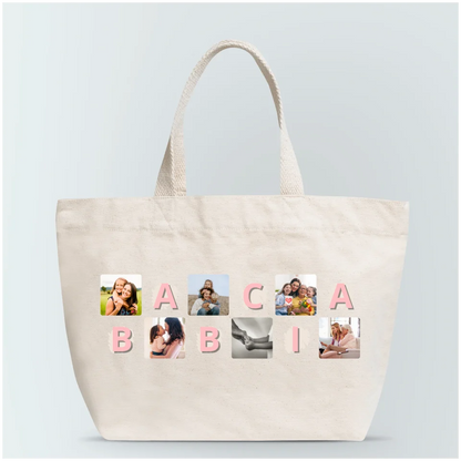 Torba personalizowana dla babci MAMCIA BABCI | z personalizowanymi zdjęciami #11