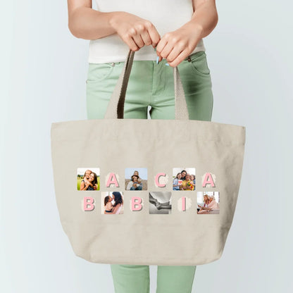 Torba personalizowana dla babci MAMCIA BABCI | z personalizowanymi zdjęciami #11