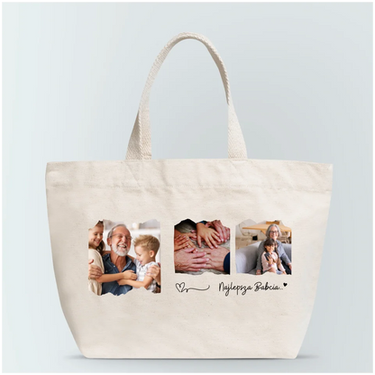 Torba personalizowana dla babci NAJLEPSZA BABCIA | z personalizowanymi zdjęciami #16
