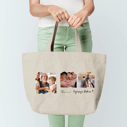 Torba personalizowana dla babci NAJLEPSZA BABCIA | z personalizowanymi zdjęciami #16