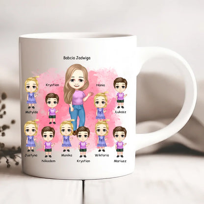 Kubek personalizowany dla babci | z personalizacją imion #3
