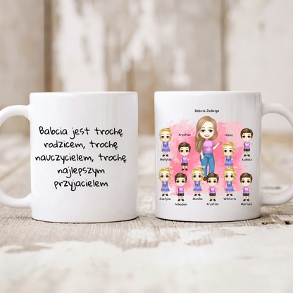 Kubek personalizowany dla babci | z personalizacją imion #3