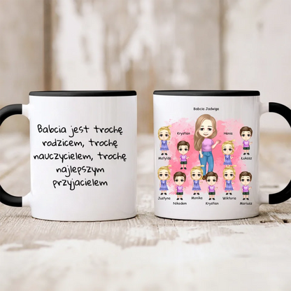 Kubek personalizowany dla babci | z personalizacją imion #3