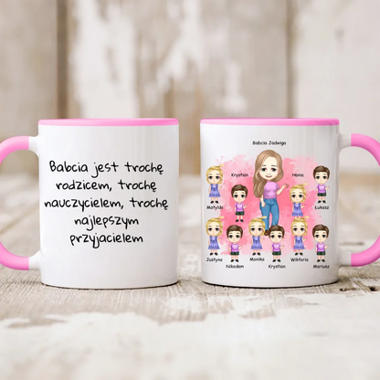 Kubek personalizowany dla babci | z personalizacją imion #3