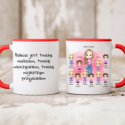 Kubek personalizowany dla babci | z personalizacją imion #3