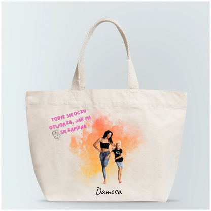 Torba personalizowana dla mamy | rodzinny motyw #1