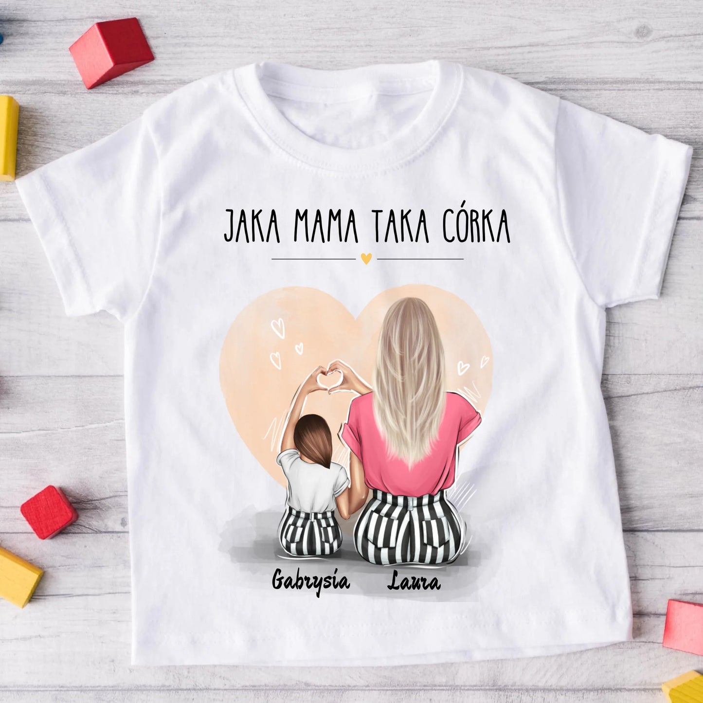 Koszulka dla mamy i córki - jaka mama taka córka - Personalizowana - Prezent na dzień kobiet #145