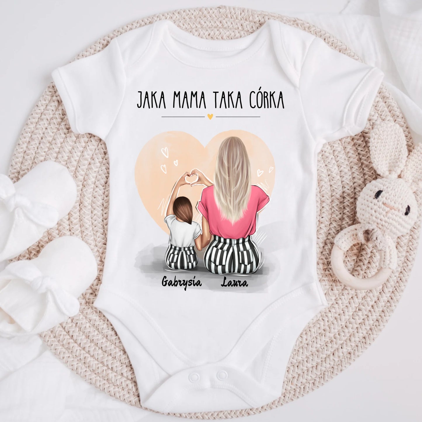 Koszulka dla mamy i córki - jaka mama taka córka - Personalizowana - Prezent na dzień kobiet #145