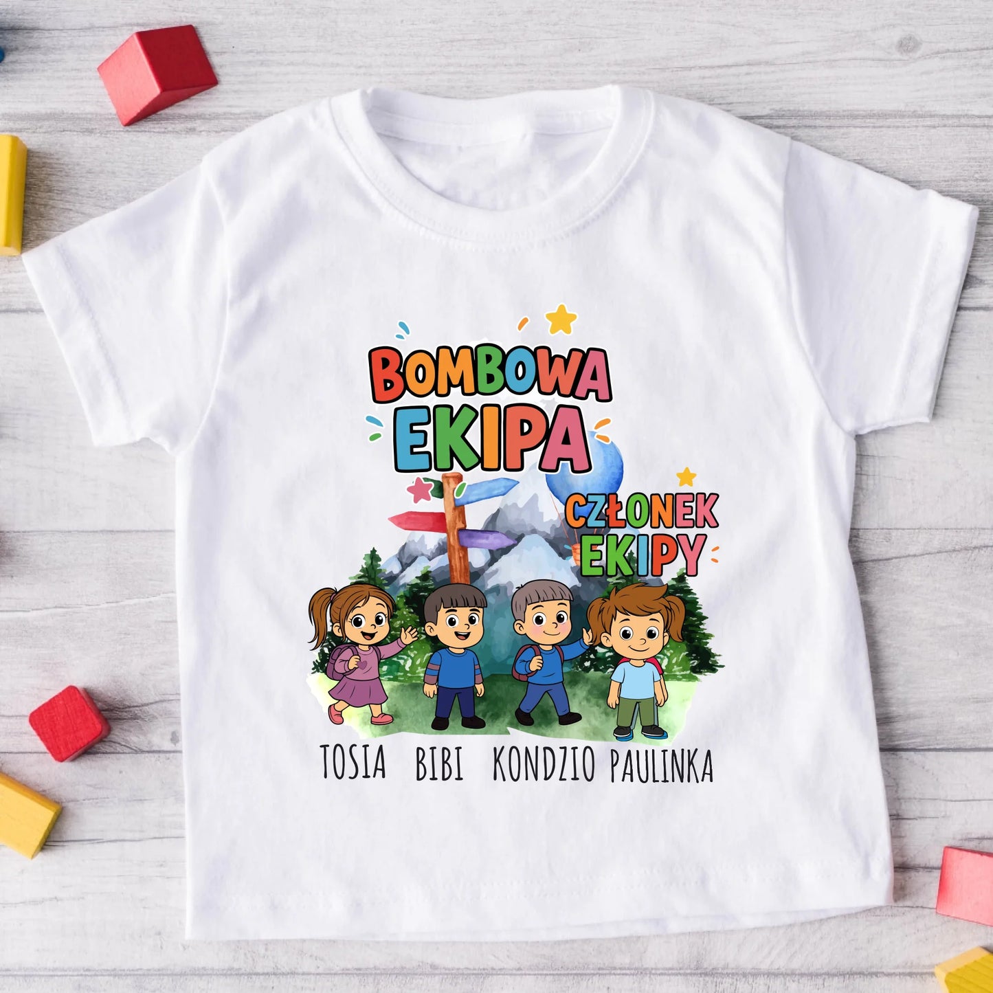 Koszulka dla dziecka Bombowa Ekipa - Personalizowana #1