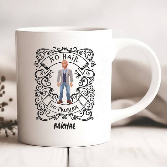 Kubek dla mężczyzny - Włosy - Personalizowany #654