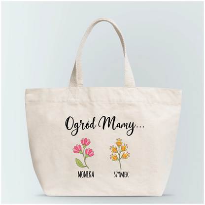 Torba personalizowana dla mamy OGRÓD MAMY | rodzinny motyw #1444