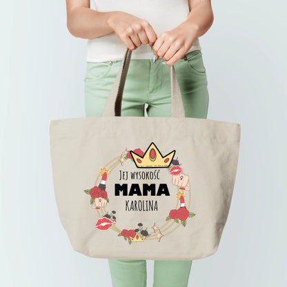 Torba personalizowana dla mamy JEJ WYSOKOŚĆ MAMA | zabawny motyw #1323