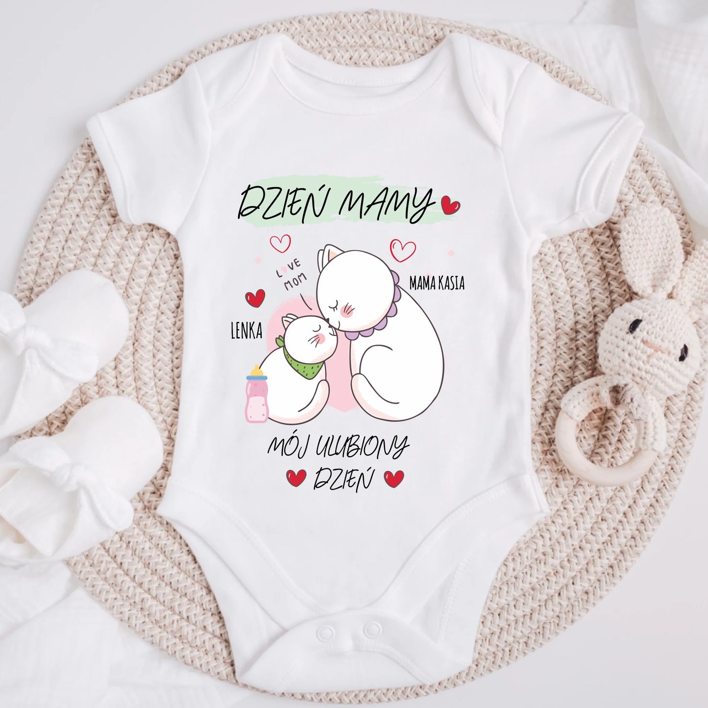 Koszulka dla mamy i córki/syna - Prezent na Dzień Mamy - Personalizowana #266