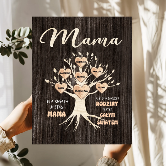 Obraz dla mamy - Personalizowany - Prezent na dzień mamy #768