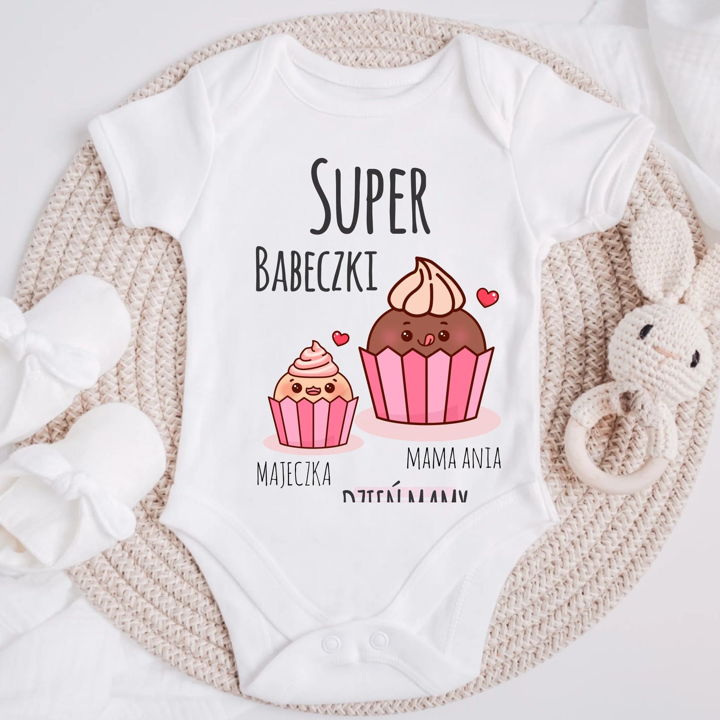 Koszulka ze wzorem dla mamy i córki - Prezent na Dzień Mamy - Personalizowana #8212