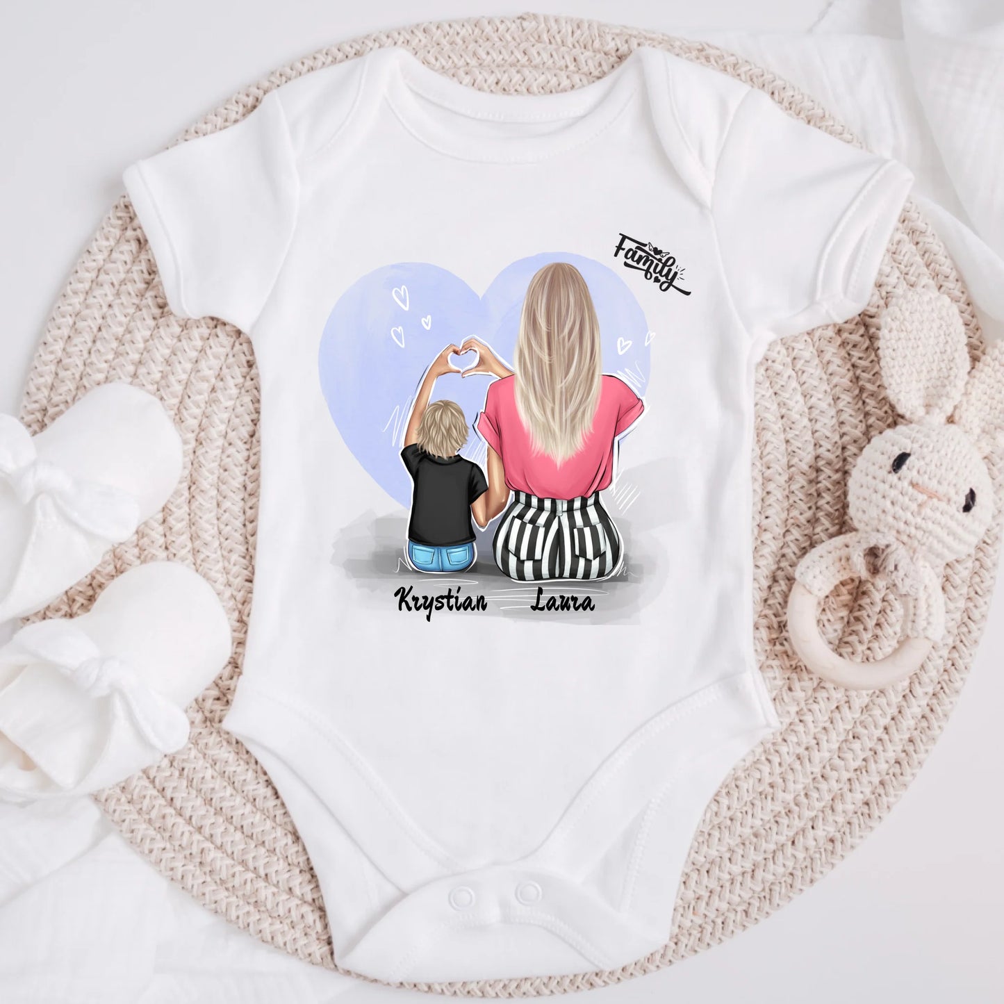 Koszulka dla mamy i syna - Personalizowana (rodzinna) #17