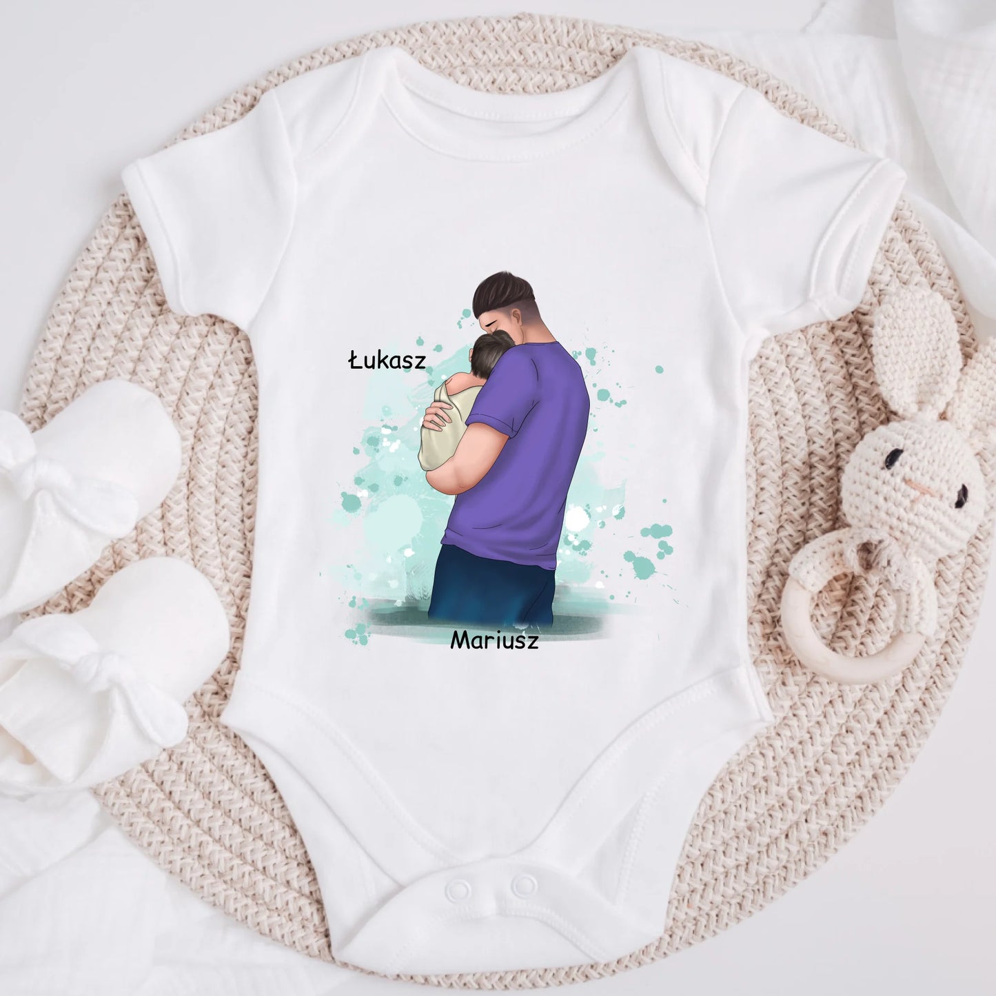 Koszulka dla taty i dziecka - Personalizowana (rodzinna) #P7