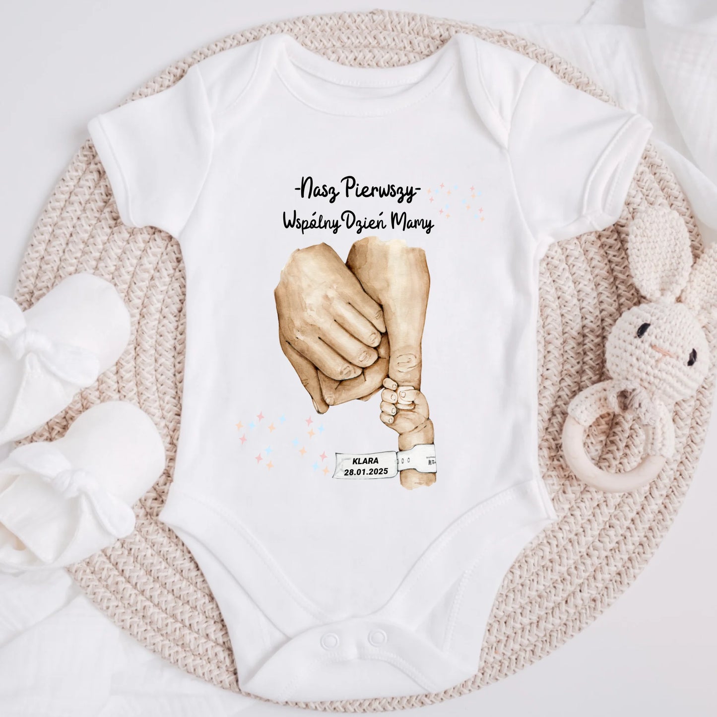 Koszulka ze wzorem mamy i córki/syna - Prezent na Dzień Mamy - Personalizowana #1091