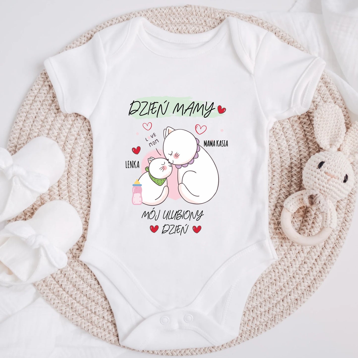 Koszulka dla mamy i córki/syna - Prezent na Dzień Mamy - Personalizowana #266