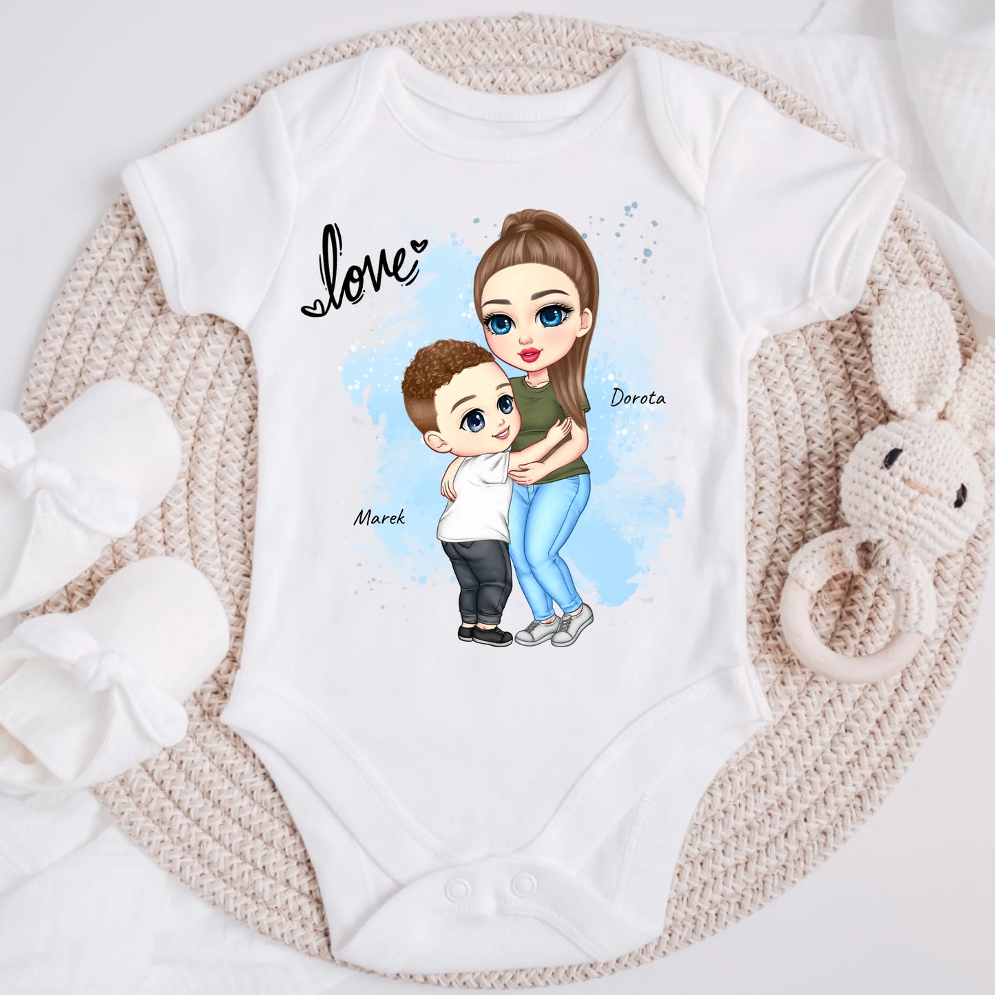 Koszulka dla mamy i syna - Personalizowana (rodzinna) #51