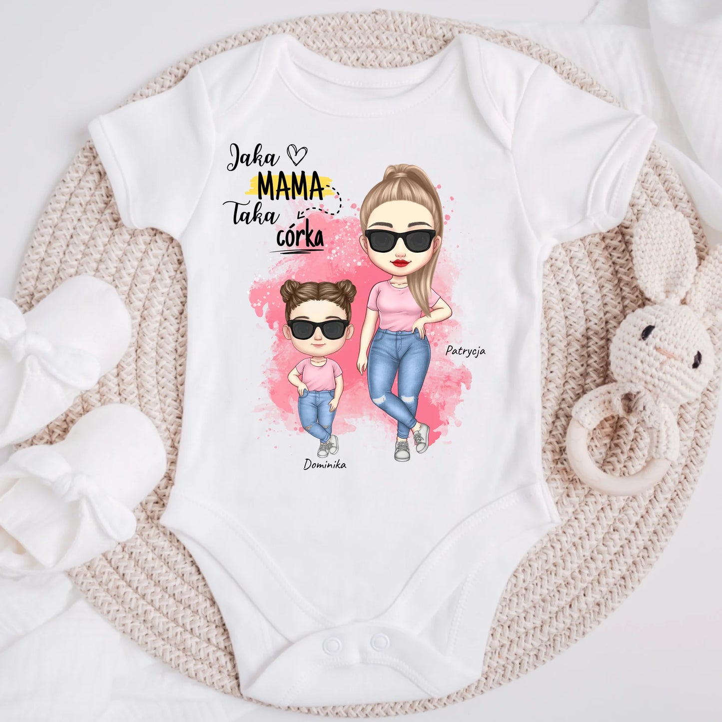 Koszulka dla mamy i córki - Personalizowana (rodzinna) #251