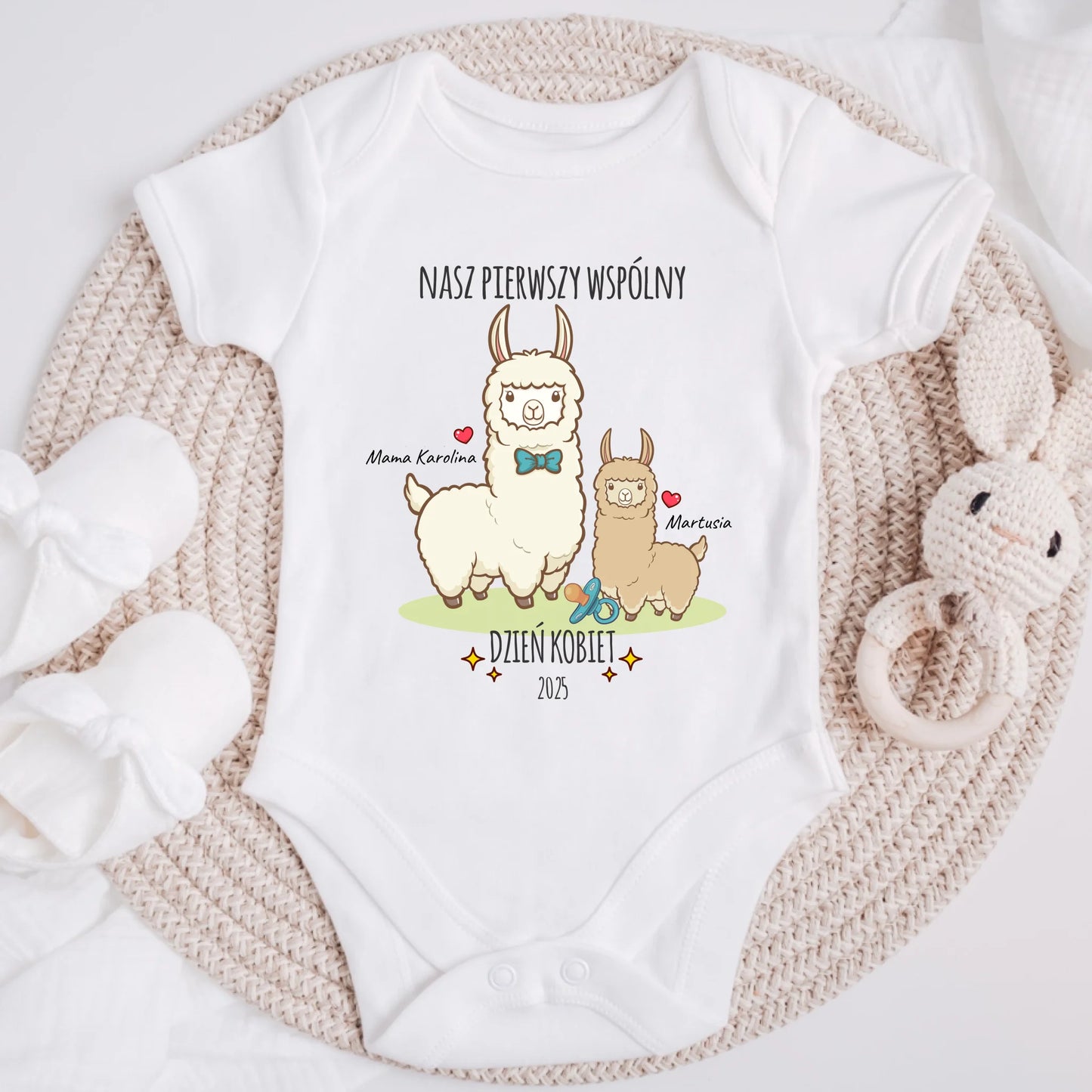 Koszulka ze wzorem dla mamy i córki - nasz pierwsz dzień kobiet - Personalizowana - Prezent na dzień kobiet #10