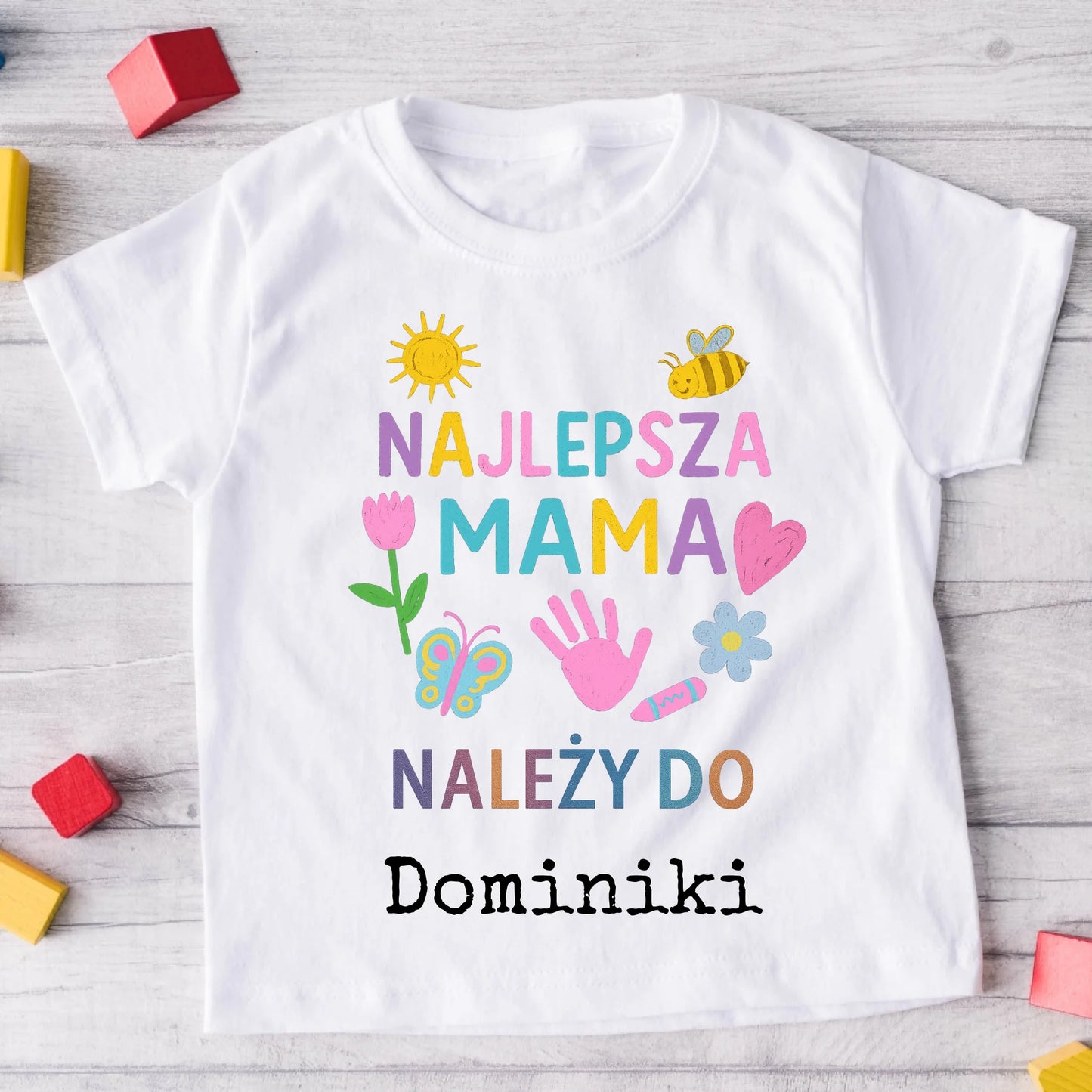 Koszulka dla mamy i dzieci - Pezent na dzień mamy - Personalizowana #09002