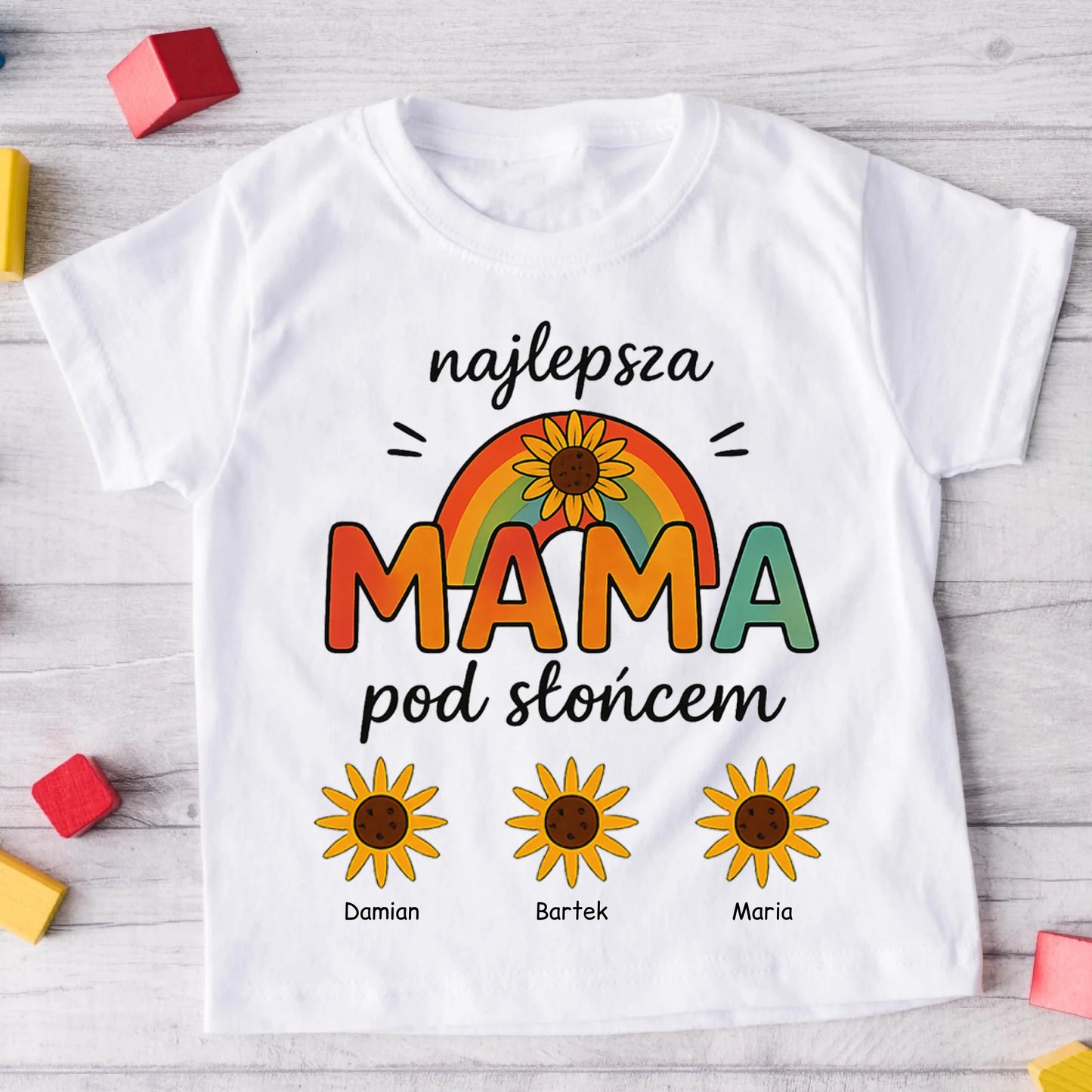 Koszulka dla mamy i dzieci - Prezent na dzień mamy - Personalizowana #9193