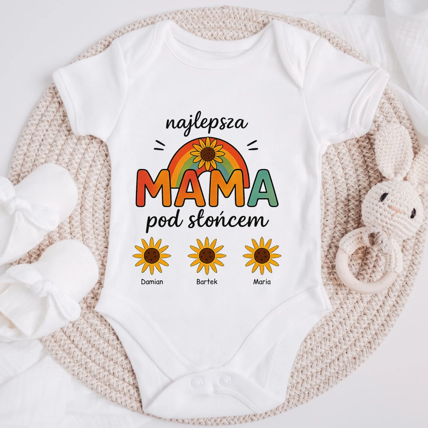 Koszulka dla mamy i dzieci - Prezent na dzień mamy - Personalizowana #9193