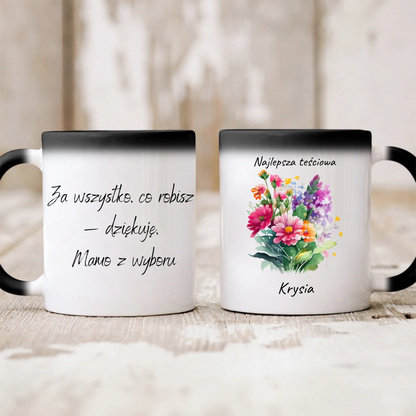Kubek personalizowany dla teściowej NAJLEPSZA TEŚCIOWA | z personalizacją imienia #3241