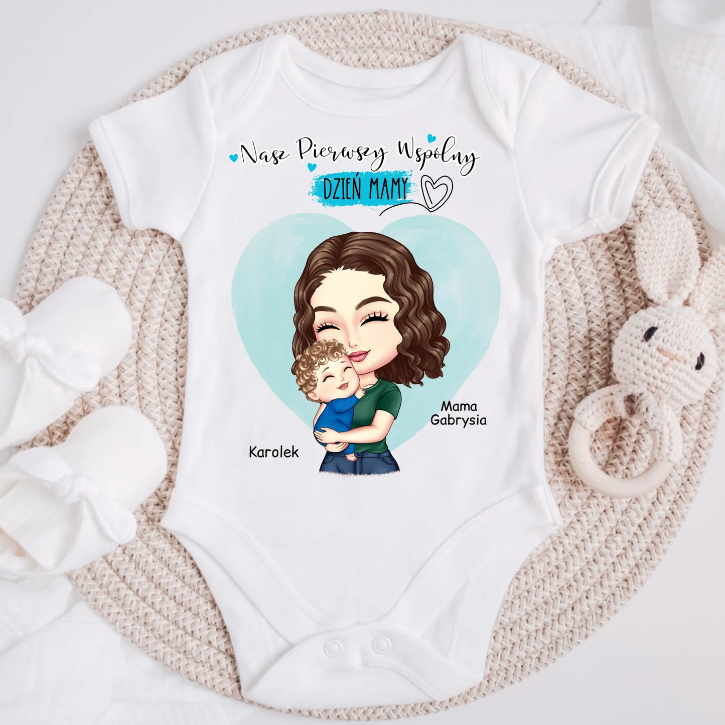 Koszulka dla mamy i syna/córki  - Personalizowana - Prezent na dzień mamy #7946